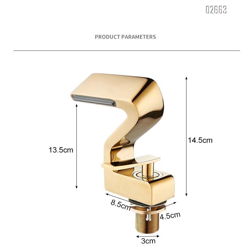 Heterosexual creative waterfall faucet all Brass wash basin cold and hot basin wash basin toilet bathroom cabinet bathroom