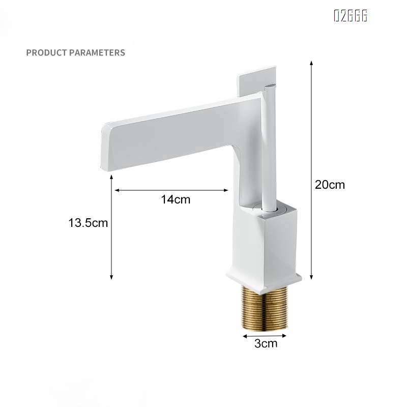 Brass waterfall basin for bathroom cold and hot water faucet single-hole creative wash basin for washing face and hands