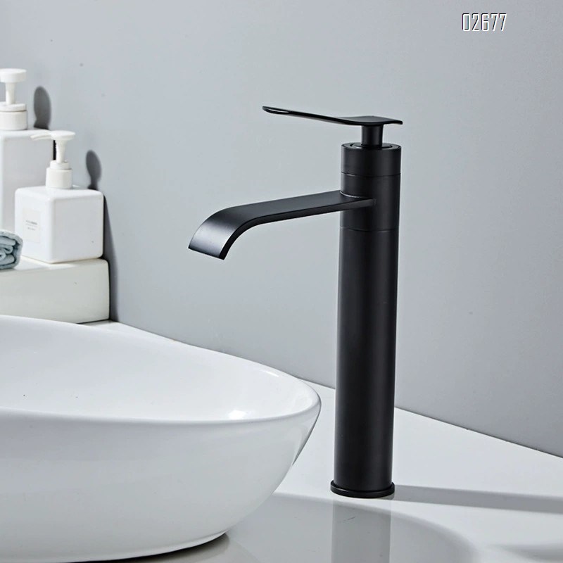European style Brass faucet for bathroom wash basin cold and hot water wash basin faucet rotatable waterfall faucet