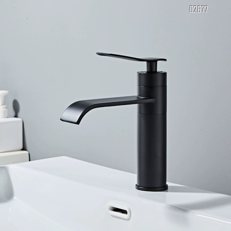 European style Brass faucet for bathroom wash basin cold and hot water wash basin faucet rotatable waterfall faucet