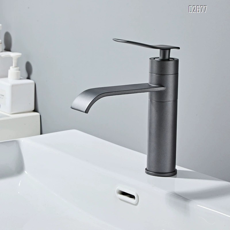 European style Brass faucet for bathroom wash basin cold and hot water wash basin faucet rotatable waterfall faucet