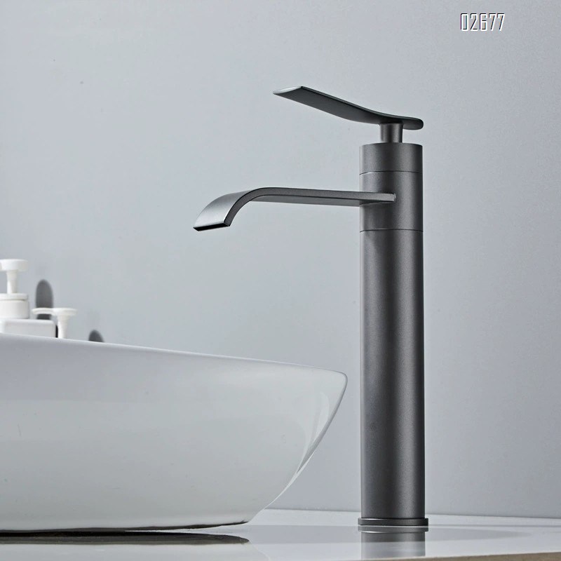 European style Brass faucet for bathroom wash basin cold and hot water wash basin faucet rotatable waterfall faucet