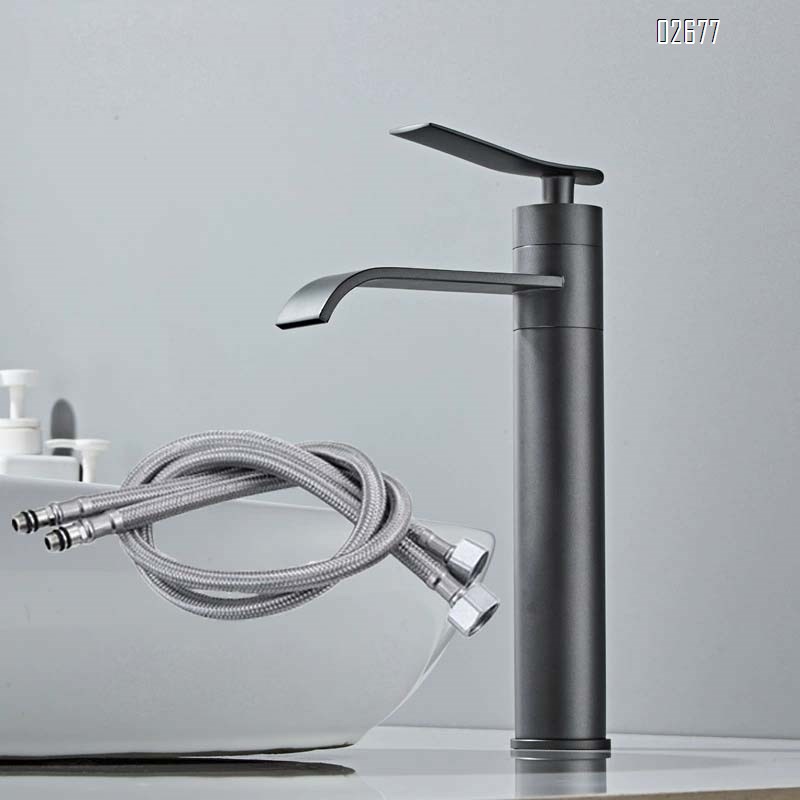 European style Brass faucet for bathroom wash basin cold and hot water wash basin faucet rotatable waterfall faucet