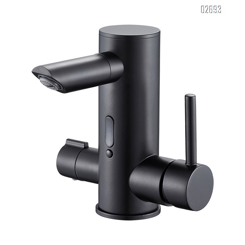 Brass smart sensor basin faucet cold and hot double control free rotation bathroom wash washroom faucet
