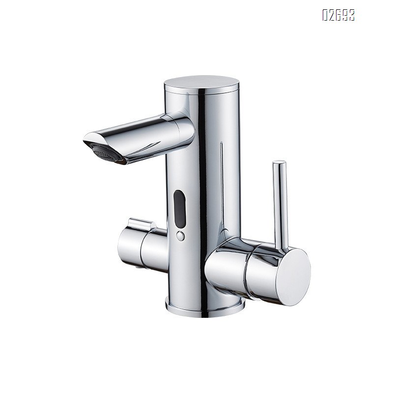 Brass smart sensor basin faucet cold and hot double control free rotation bathroom wash washroom faucet