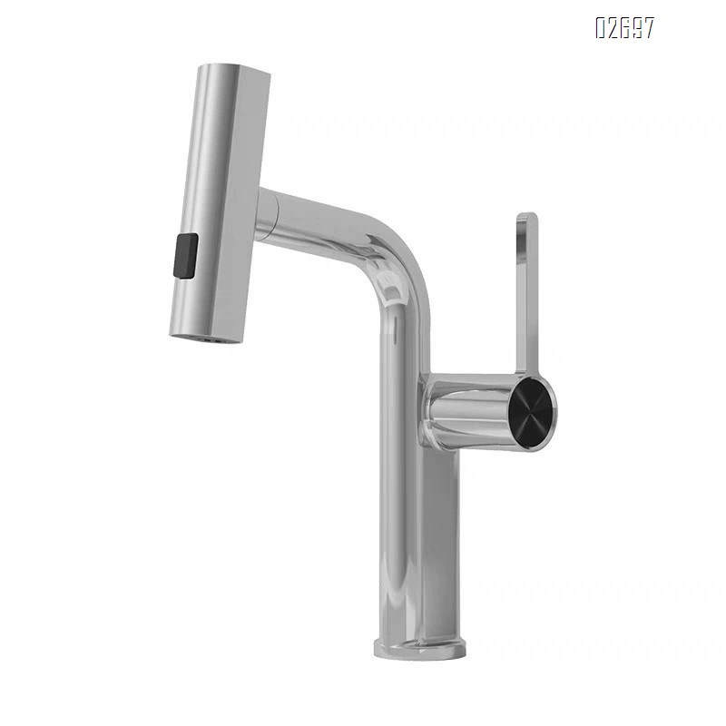 Flying water faucet wash basin pull-out type bathroom cabinet washstand basin wash basin wash basin wash basin cold and hot water