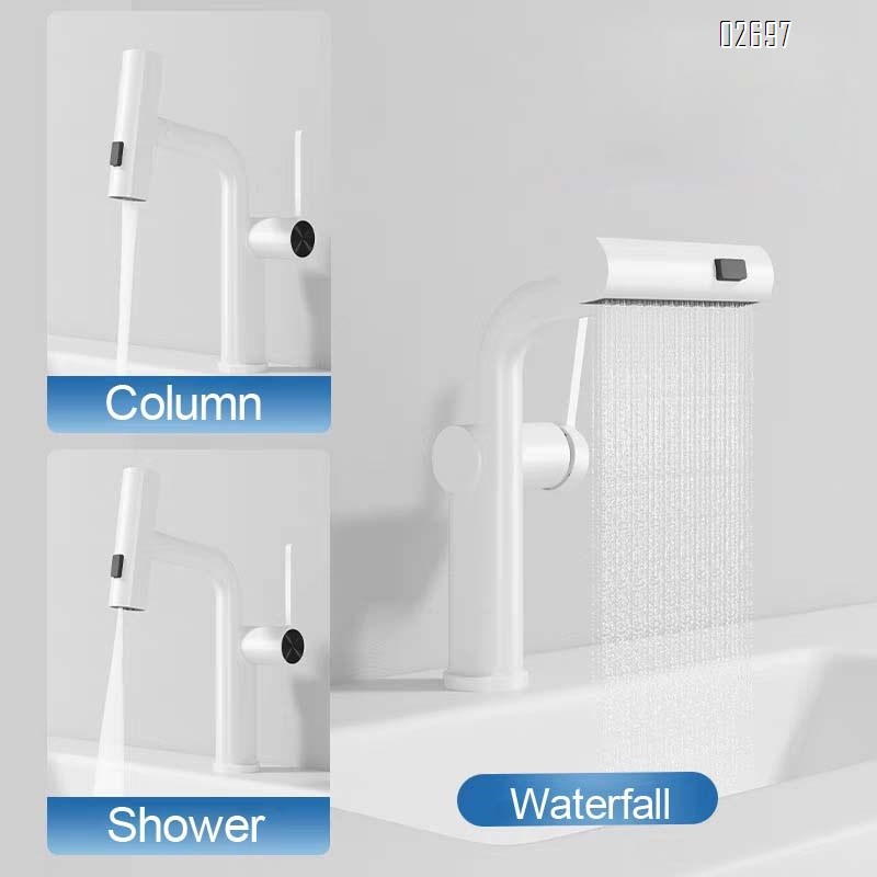 Flying water faucet wash basin pull-out type bathroom cabinet washstand basin wash basin wash basin wash basin cold and hot water