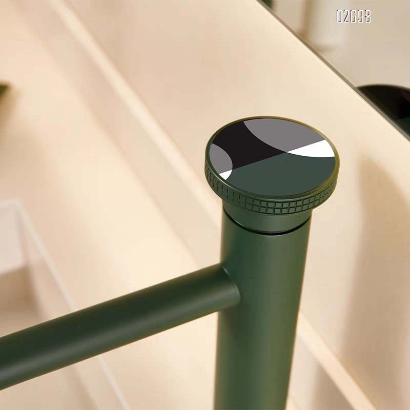 Gun gray basin faucet cold and hot water all Brass bathroom cabinet round wash basin top basin art faucet