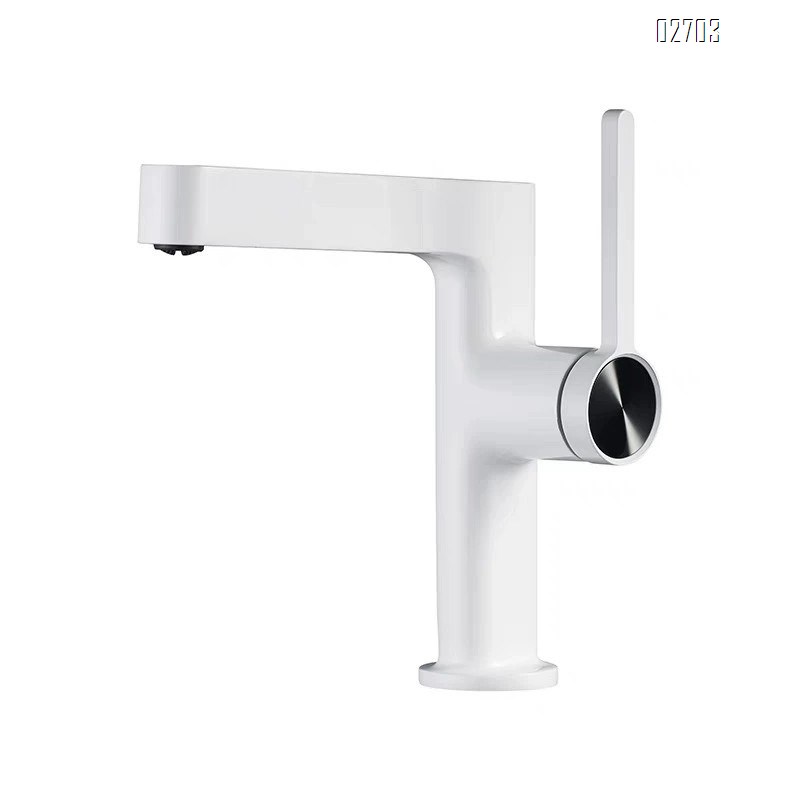 Brass faucet for wash basin Single hole bathroom faucet for home use High cold and hot basin faucet