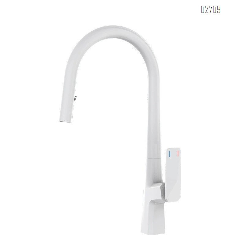 Gunmetal kitchen faucet pull-out style cold and hot wash basin wash sink faucet extendable all Brass black splash-proof