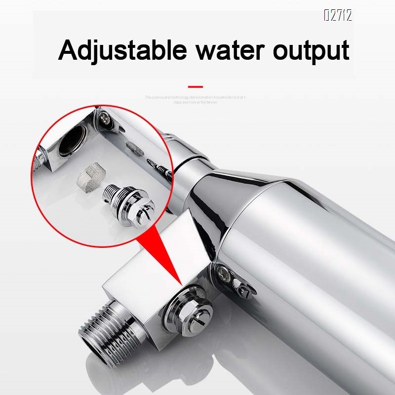 Full Brass wall-mounted induction faucet single cold kitchen sink laundry pool balcony rotary faucet for home use