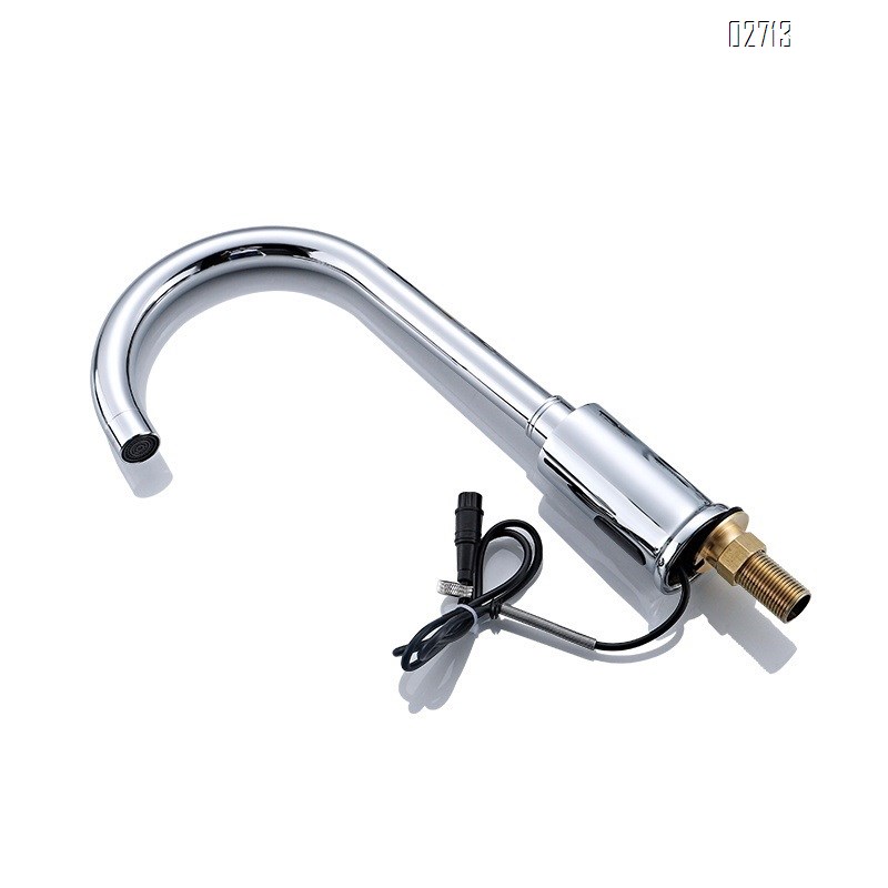 Automatic intelligent induction faucet all Brass cold and hot infrared control rotary home basin hand wash device