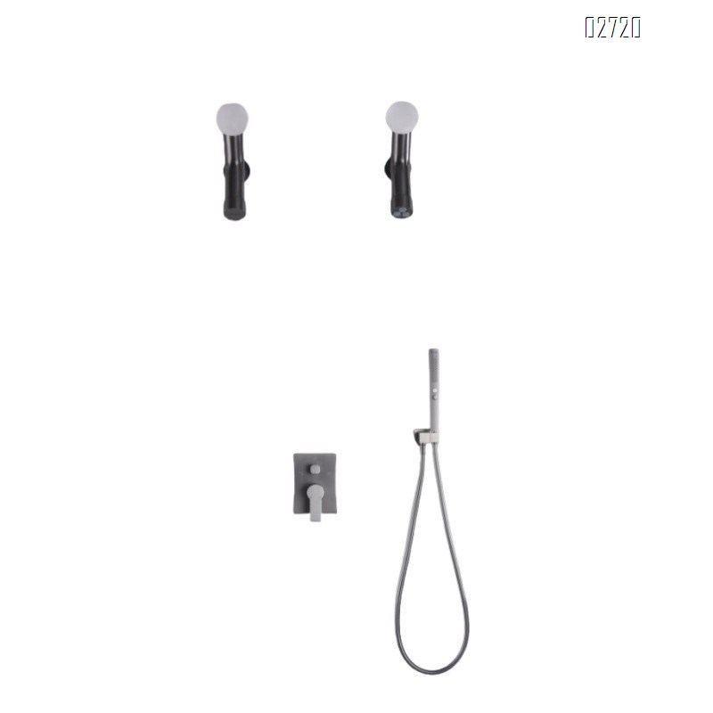 New hidden wall-mounted shower head set embedded in the wall concealed wall-mounted shower head