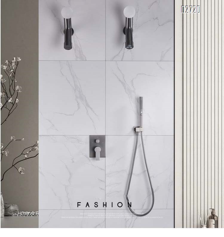 New hidden wall-mounted shower head set embedded in the wall concealed wall-mounted shower head