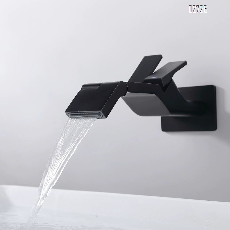 Wall-mounted concealed faucet wash basin with full Brass  surface basin concealed wall-mounted pre-embedded countertop basin faucet
