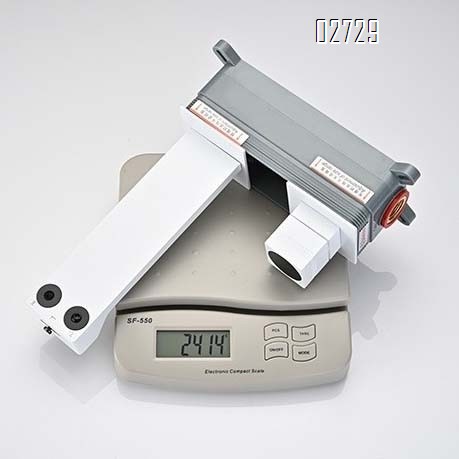 Cream-colored concealed wall-mounted digital faucet with built-in display hidden surface-mounted sink faucet
