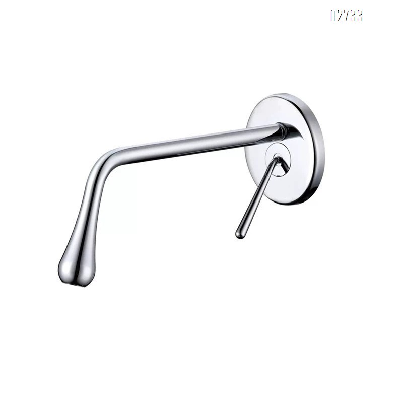 All Brass concealed faucet countertop basin gold faucet recessed wall basin creative water droplet shape faucet