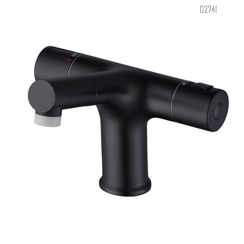 Full Brass temperature memory pull-out faucet for bathroom wash basin wash hand pool wash basin extendable faucet