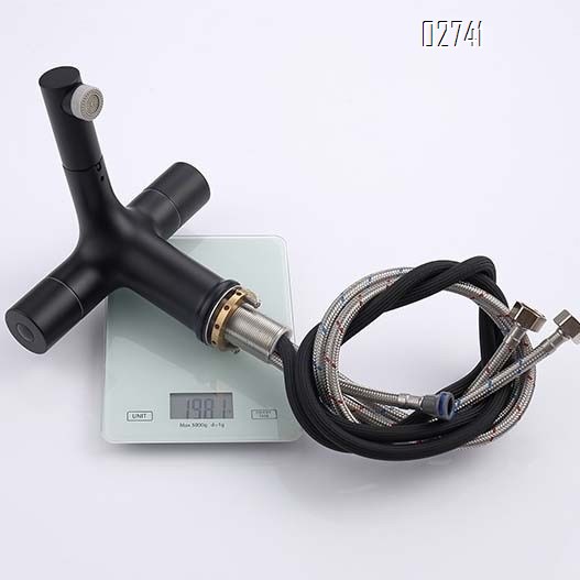 Full Brass temperature memory pull-out faucet for bathroom wash basin wash hand pool wash basin extendable faucet