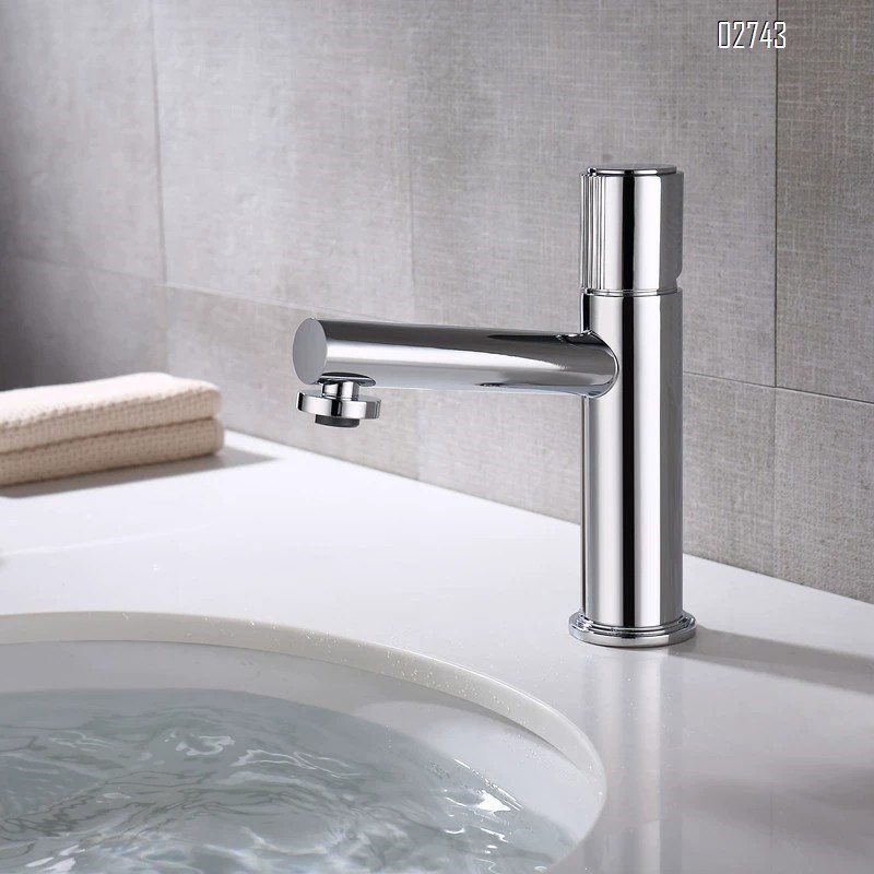 European style bathroom all copper single hole black surface basin faucet cold and hot water wash basin washstand basin faucet