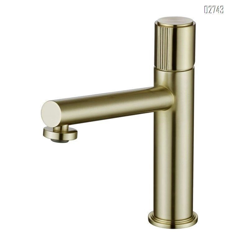 European style bathroom all copper single hole black surface basin faucet cold and hot water wash basin washstand basin faucet