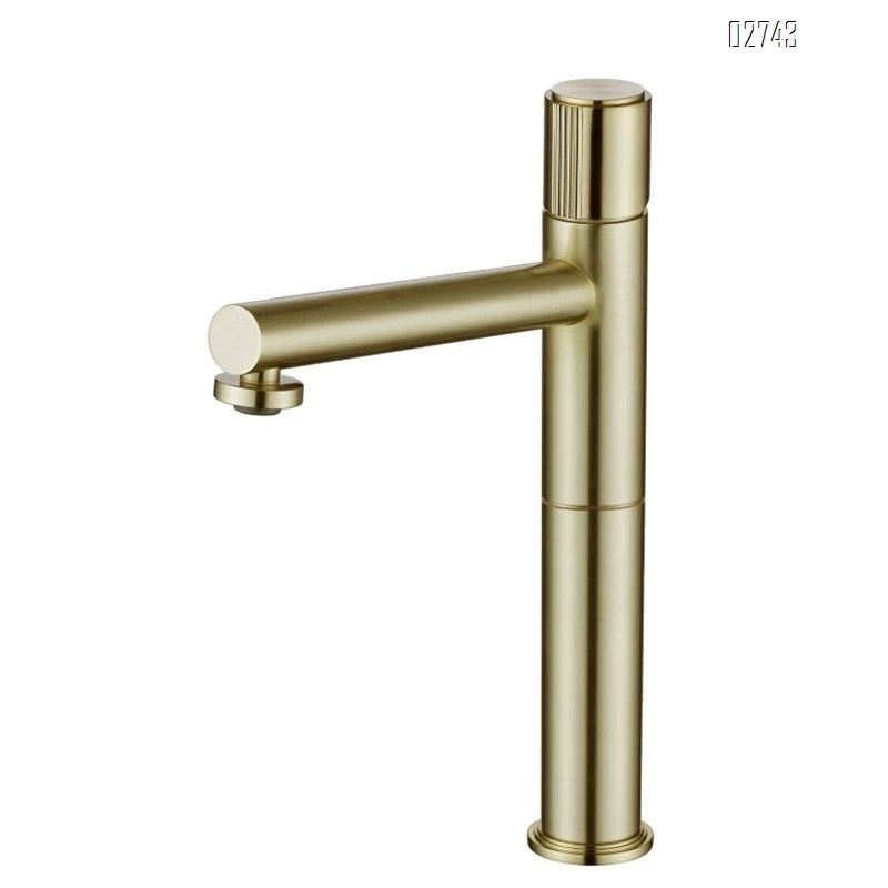 European style bathroom all copper single hole black surface basin faucet cold and hot water wash basin washstand basin faucet
