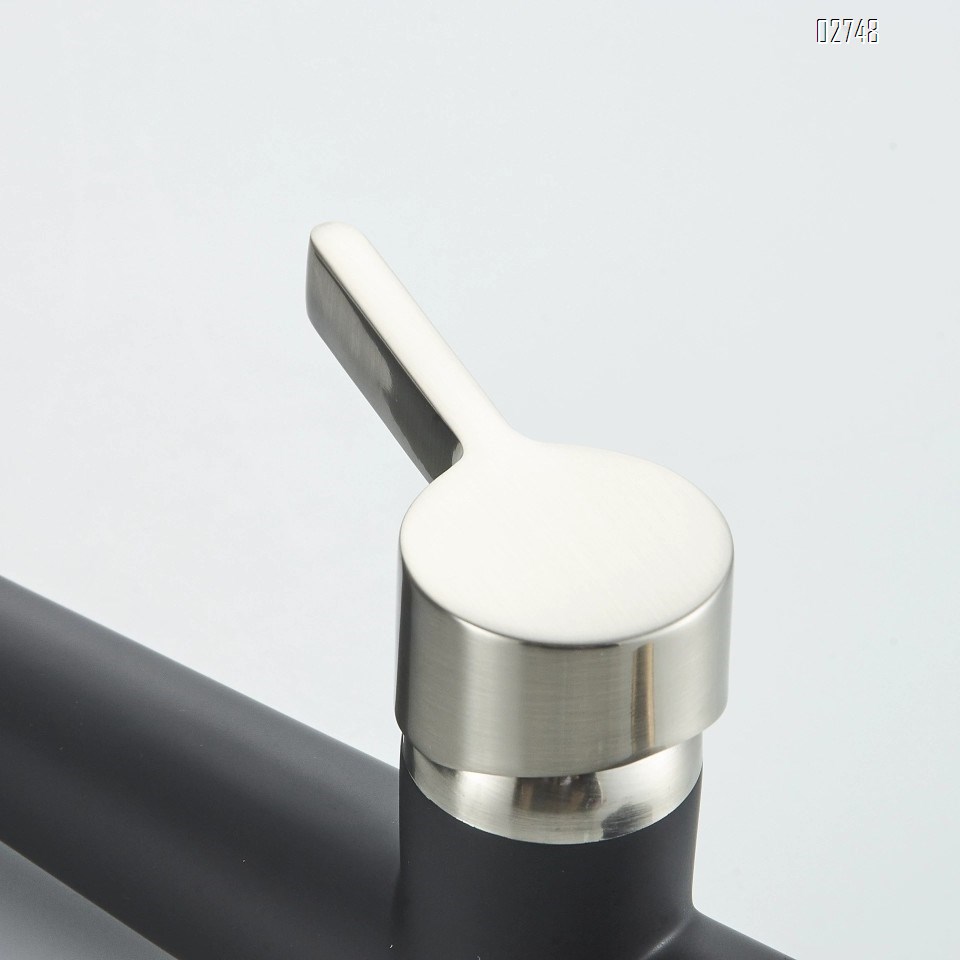 pull-down Cold and hot water faucet all Brass spring double pipe faucet sink wash basin faucet