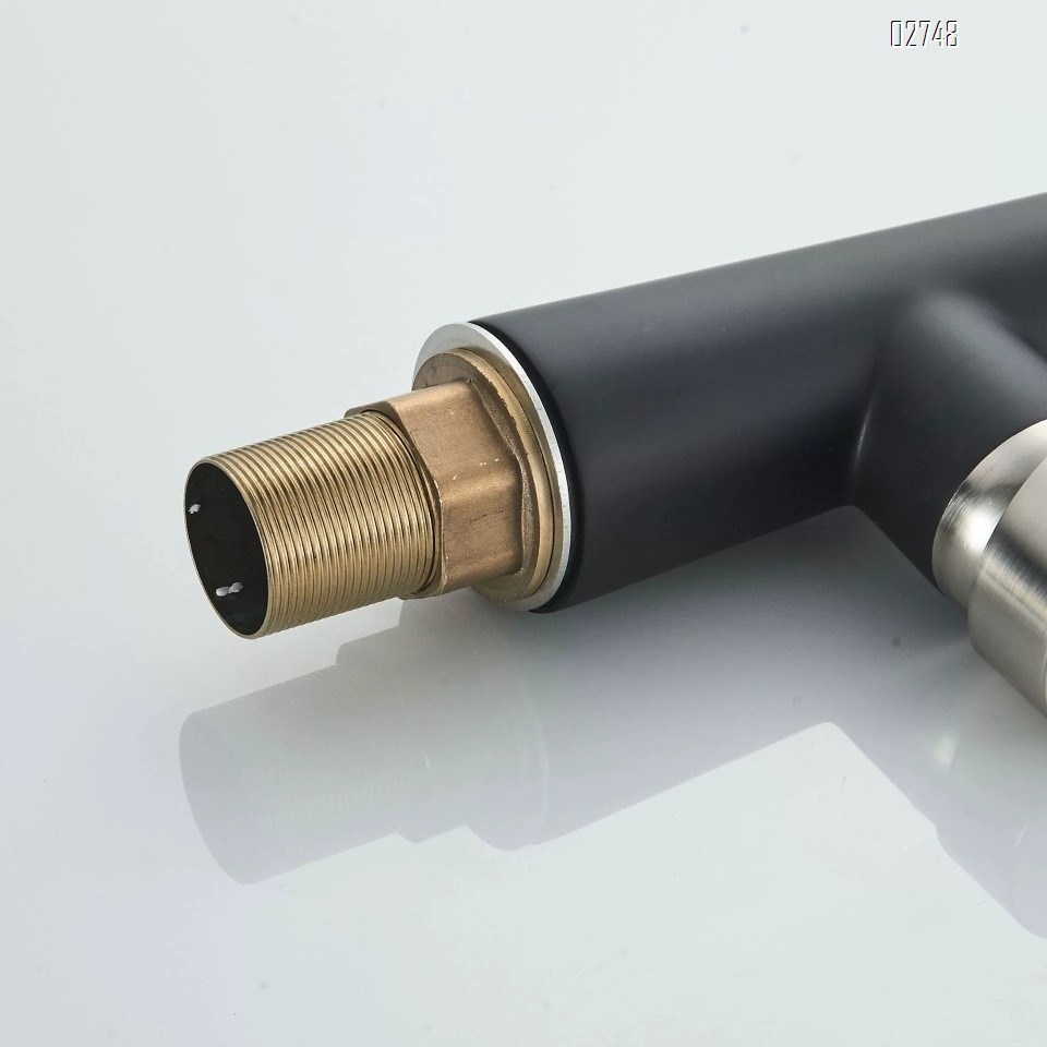 pull-down Cold and hot water faucet all Brass spring double pipe faucet sink wash basin faucet