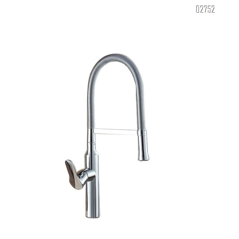 all brass pull-down cold and hot water Kitchen faucet sprayer for sink and washing dishes at home