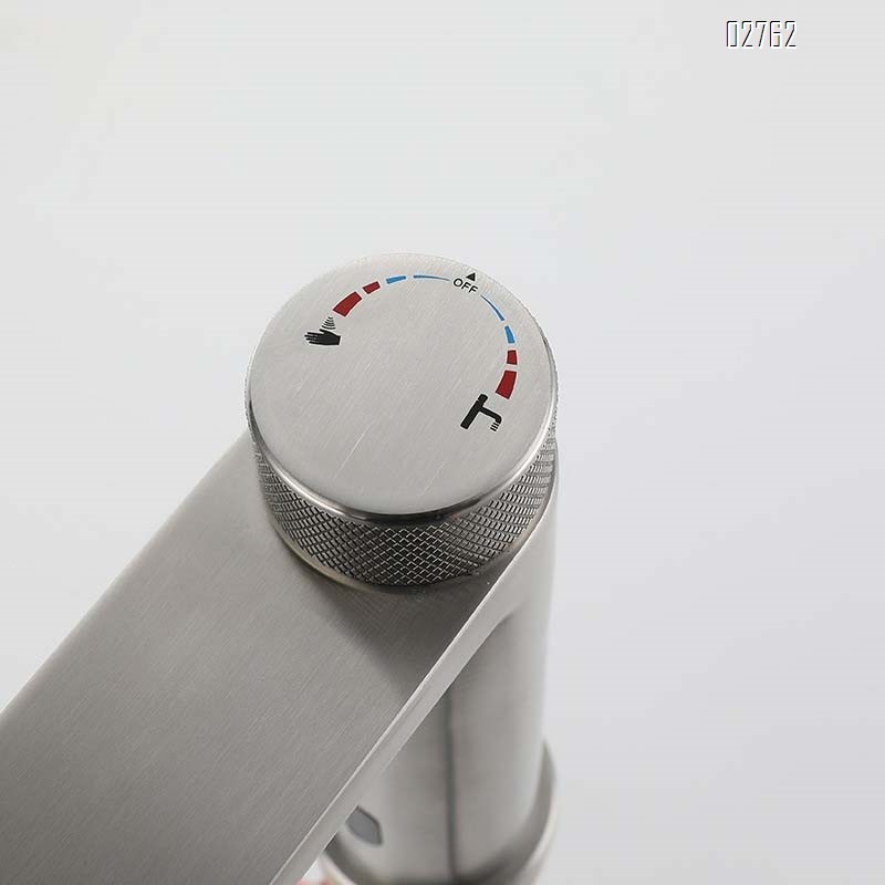 304 Stainless steel double control cold and hot induction infrared bathroom single hole wash induction sensor basin faucet