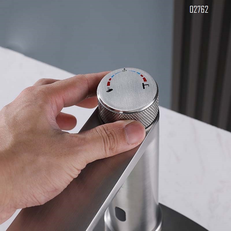 304 Stainless steel double control cold and hot induction infrared bathroom single hole wash induction sensor basin faucet