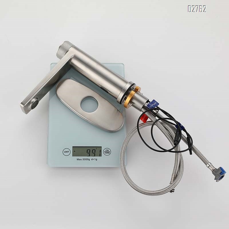 304 Stainless steel double control cold and hot induction infrared bathroom single hole wash induction sensor basin faucet