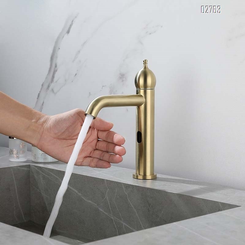 Touchless sensor faucet wash basin stainless steel 304 sink wash basin counter basin single cold faucet