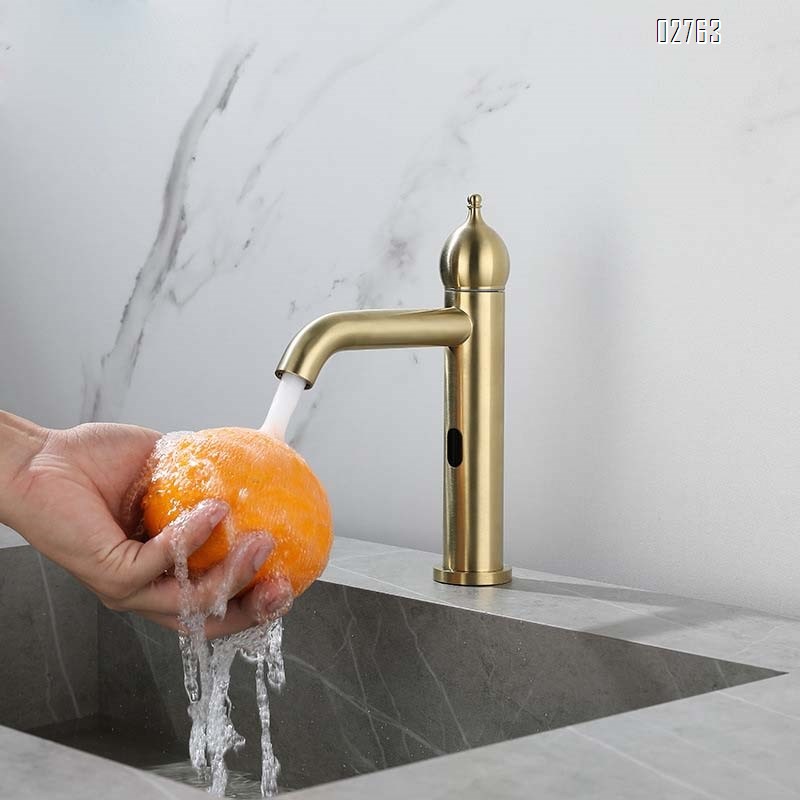 Touchless sensor faucet wash basin stainless steel 304 sink wash basin counter basin single cold faucet