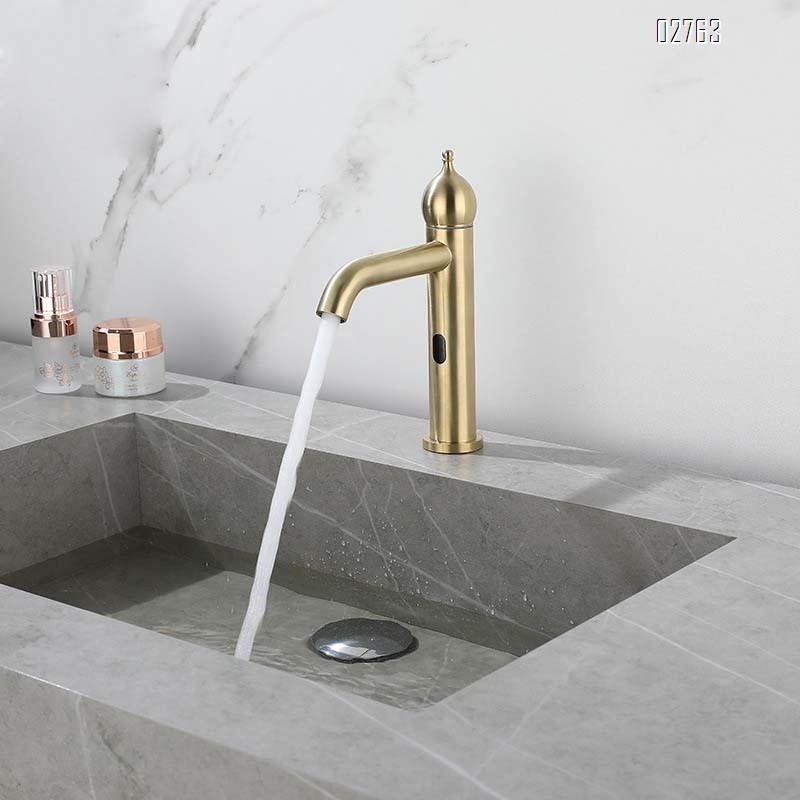 Touchless sensor faucet wash basin stainless steel 304 sink wash basin counter basin single cold faucet