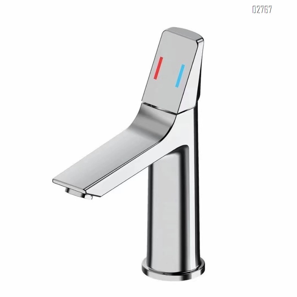 Luxury Brass Ceramics value core faucet cold and hot water single handle for bathroom wash basin faucet