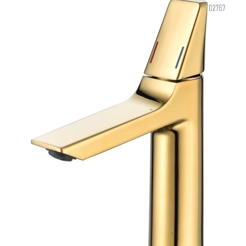 Luxury Brass Ceramics value core faucet cold and hot water single handle for bathroom wash basin faucet