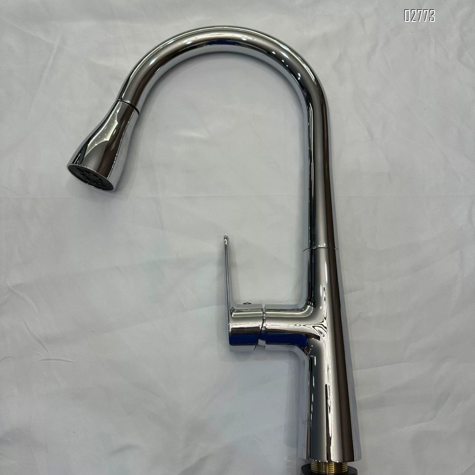 Multi-mode Zinc alloy pull-down rotating splash-proof kitchen faucet for home kitchen cold and hot water faucet