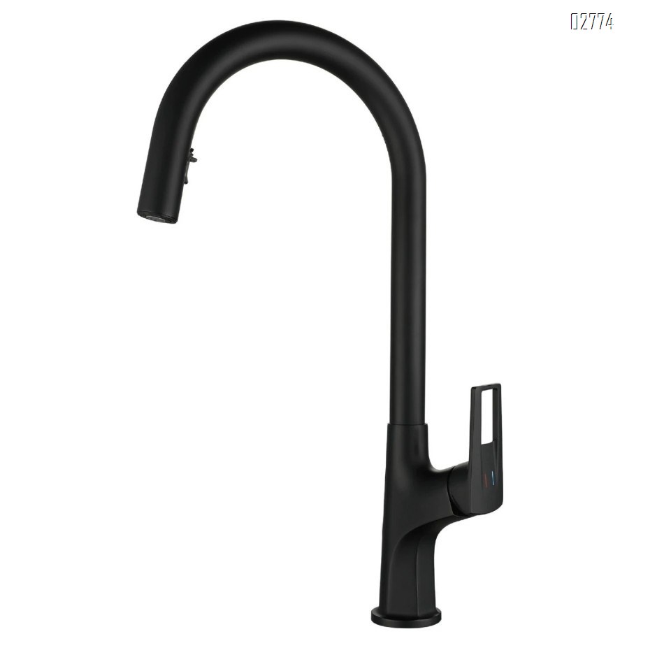 Pull-down Zinc alloy multi-mode kitchen faucet with cold and hot spray head for sink and wash basin faucet