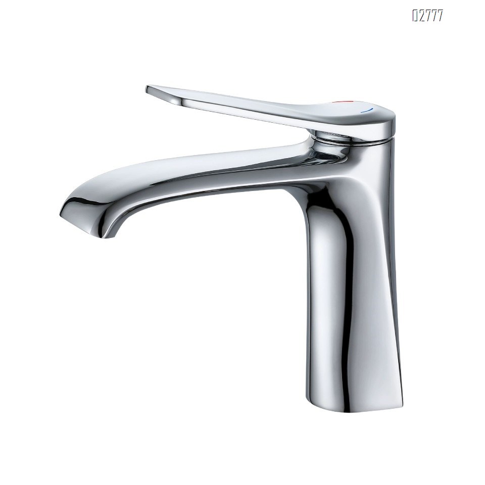 Brass basin Faucet with gunmetal gray cold and hot water faucet Brushed finsh for bathroom vanity top wash basin for home balcony