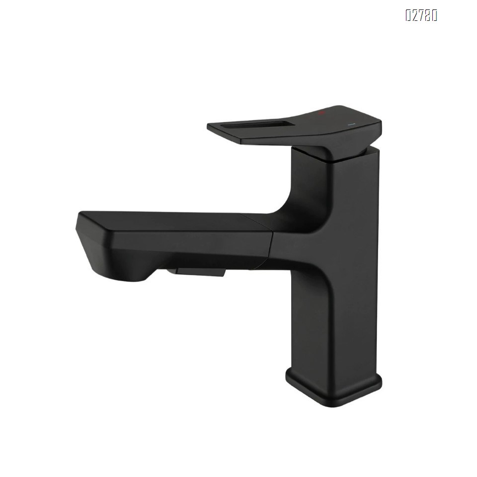 Luxury Zinc Alloy Pull-out minimalist baisn  faucet cold and hot water bathroom wash for toilet  basin faucet