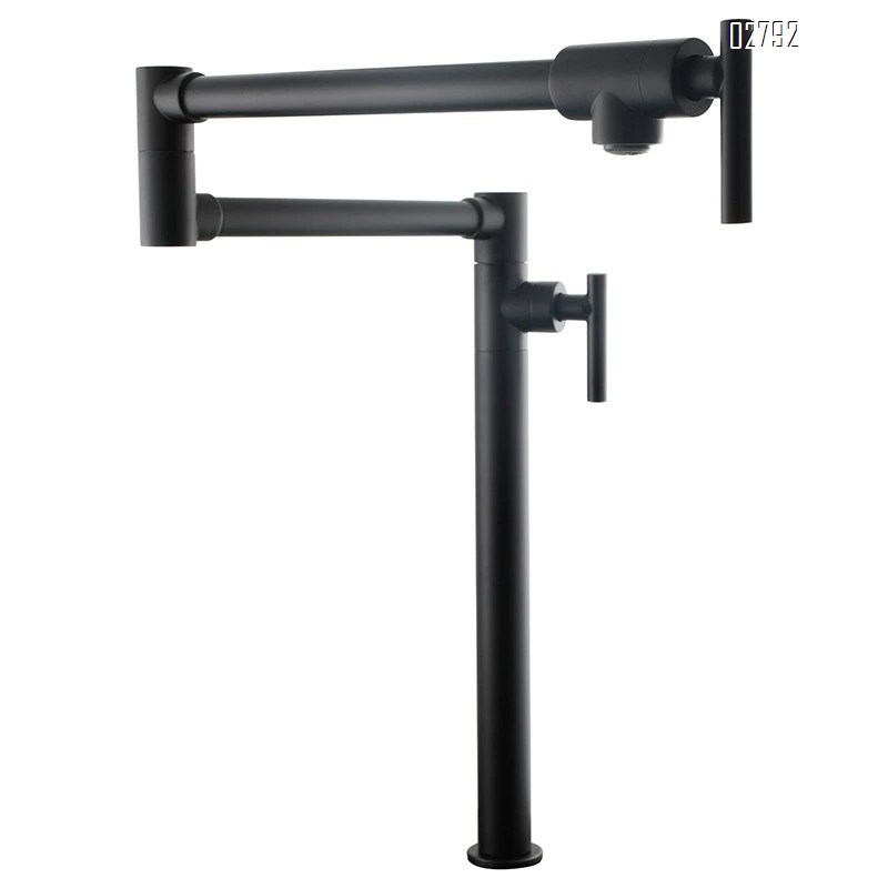 all Brass double switch folding faucet vertical kitchen stove balcony single cold water faucet with Chrome Finished