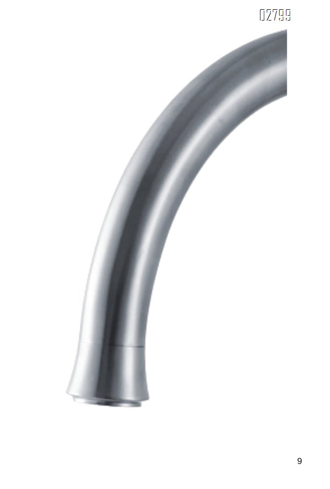 304 stainless steel American simple single hole casting thickening thickening cold and hot kitchen sink faucet
