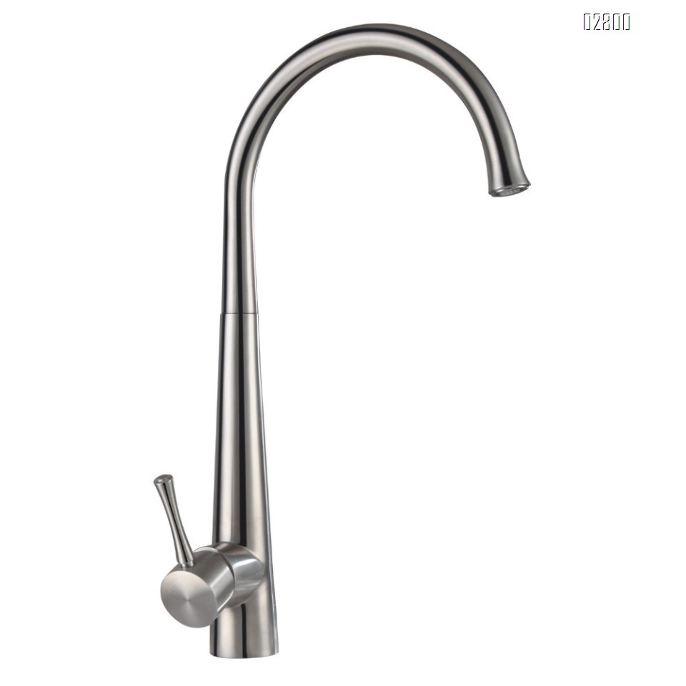 304 stainless steel simple American kitchen faucet cold and hot wash basin sink for home use Brushed