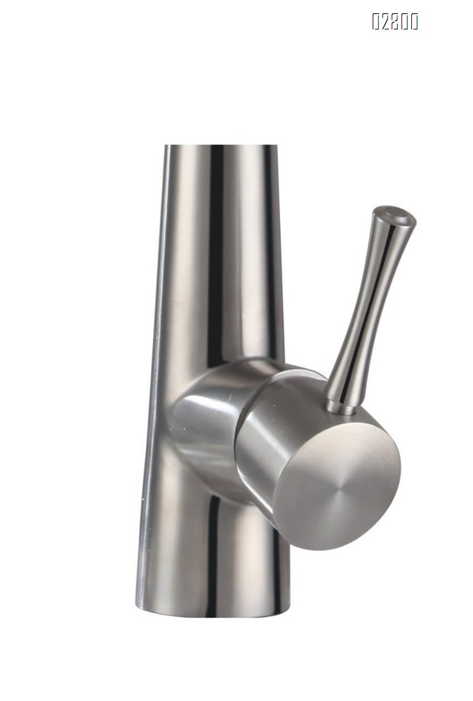 304 stainless steel simple American kitchen faucet cold and hot wash basin sink for home use Brushed