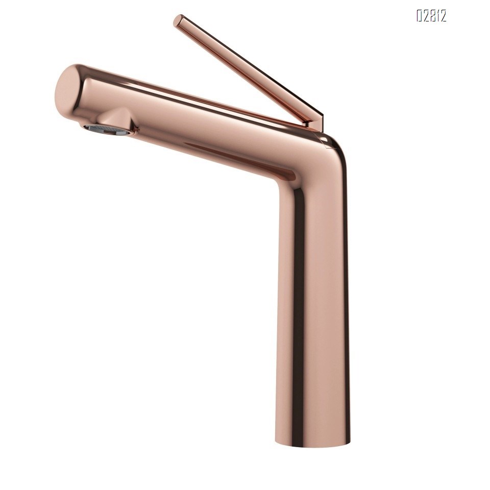 Gun Gray Home use cold and hot all brass bathroom vanity wash basin creative simple faucet