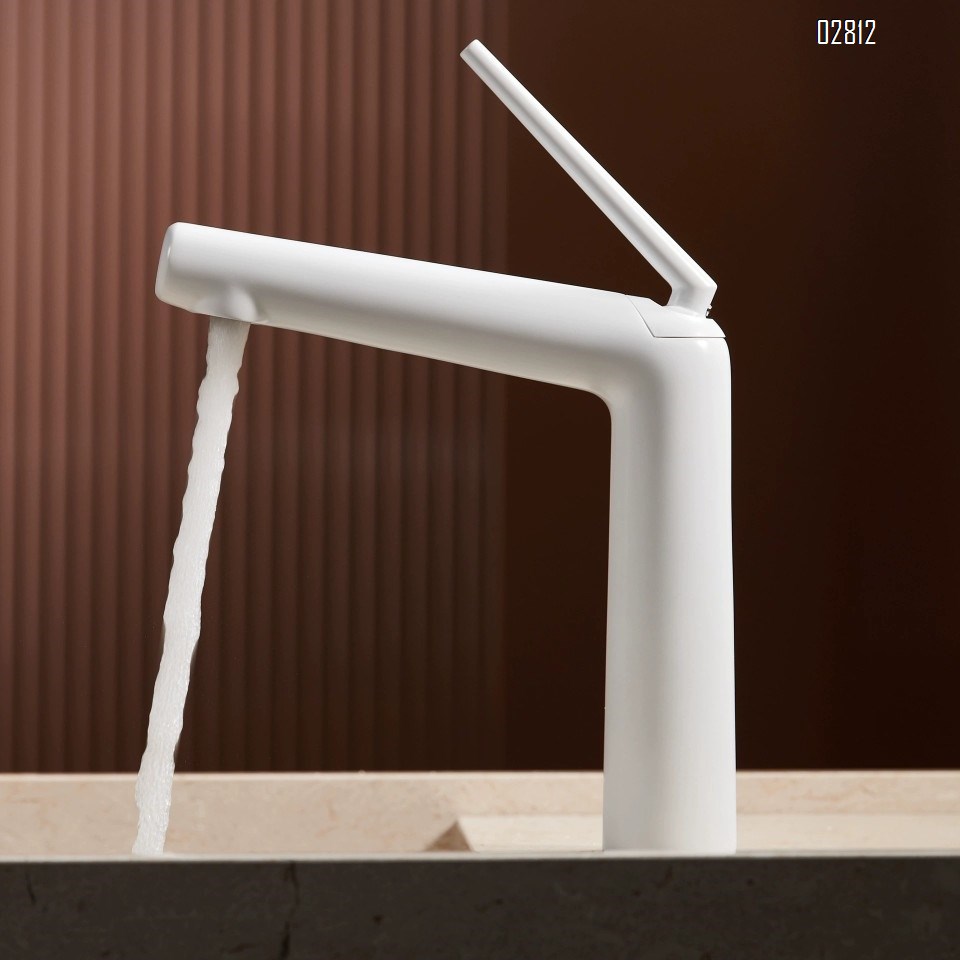 Gun Gray Home use cold and hot all brass bathroom vanity wash basin creative simple faucet