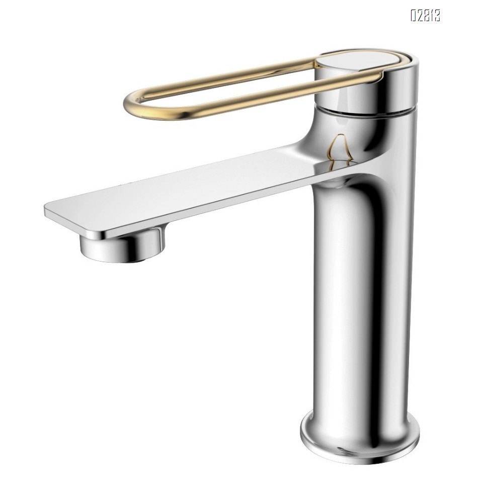 Gunmetal grey cold and hot wash basin faucet clean body wash device all brass bathroom wash basin single hole faucet for wash basin in bathroom