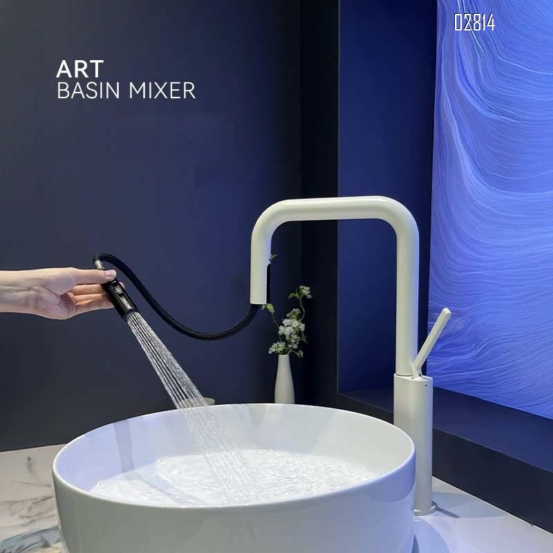 Gun gray full brass digital display atmosphere light cold and hot water basin faucet bathroom wash basin under the sink wash tap
