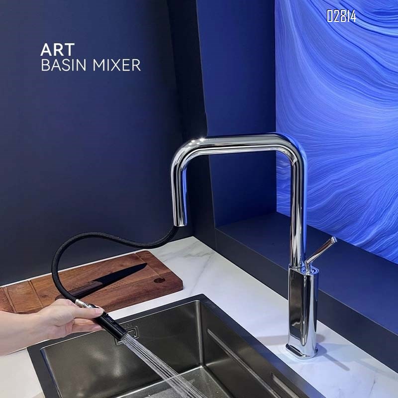 Gun gray full brass digital display atmosphere light cold and hot water basin faucet bathroom wash basin under the sink wash tap